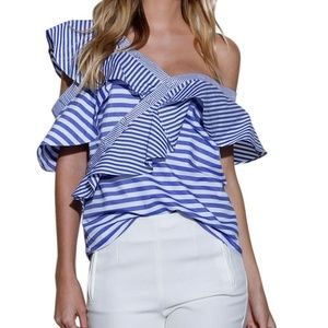 Stylekeepers Women's One Shoulder Kora Top in Blue